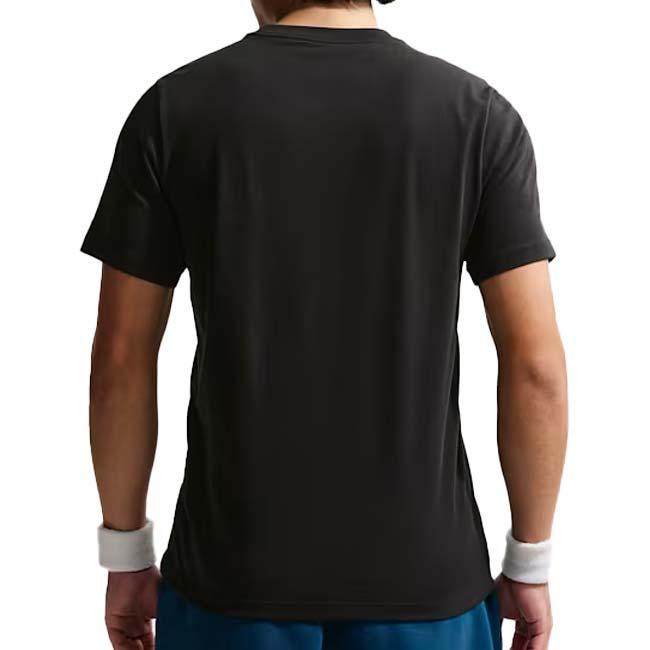 日本サイズ ナイキ(NIKE) 2026 SP メンズ コート ヘリテージ ステッチ刺繍ロゴ 半袖Tシャツ IH2086-010 ブラック×ホワイト(26y2mテニス) | NIKE | 01