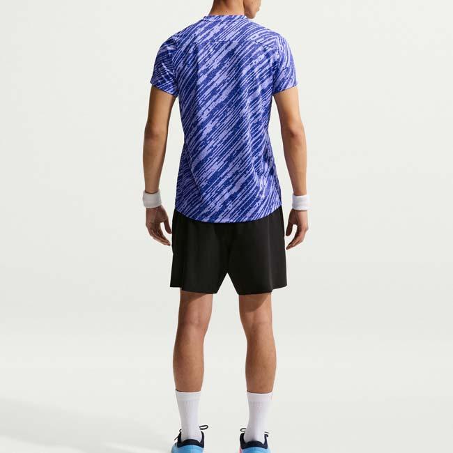 日本サイズ ナイキ(NIKE) 2026 SP メンズ コート ヴィクトリー Dri-FIT プリント ゲームシャツ IB1531-430 ラピス×ホワイト(26y1mテニス用ゲームウェア) | NIKE | 06