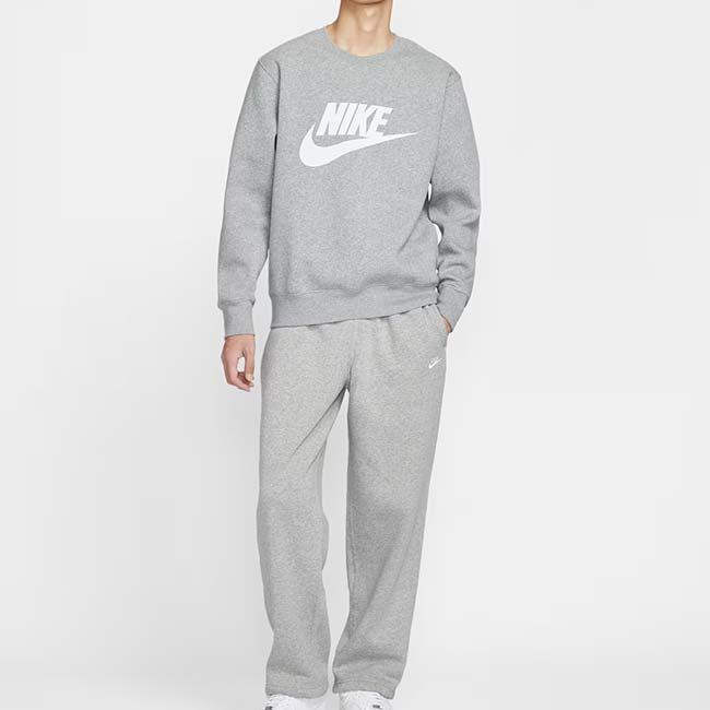 在庫処分特価】日本サイズ ナイキ(NIKE) 2025 HO メンズ CLUB フリース クルー スウェット トレーナー FN3891-063 ダークグレーヘザー×WH(25y12mトレーニング) | NIKE | 04