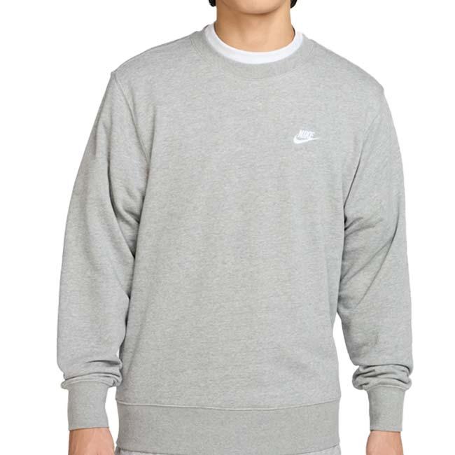 日本サイズ ナイキ(NIKE) 2025 HO メンズ CLUB クラブ フレンチテリー クルー 長袖スウェット トレーナー FN3889-063 DグレーH×WH(25y12mトレーニング) | NIKE