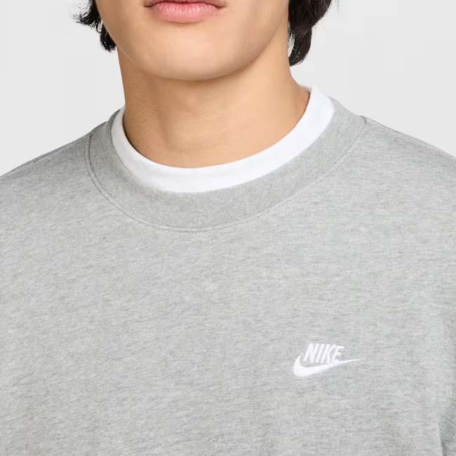 日本サイズ ナイキ(NIKE) 2025 HO メンズ CLUB クラブ フレンチテリー クルー 長袖スウェット トレーナー FN3889-063 DグレーH×WH(25y12mトレーニング) | NIKE | 02