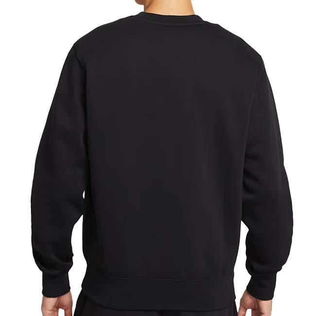 日本サイズ ナイキ(NIKE) 2025 HO メンズ CLUB クラブ フリース クルー 長袖スウェット トレーナー FN3887-010 ブラック×ホワイト(25y12mトレーニング) | NIKE | 01