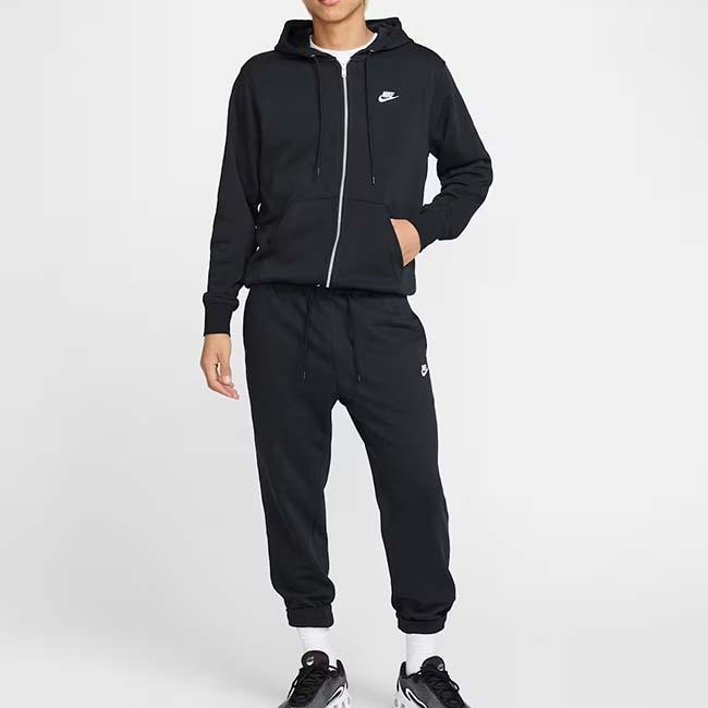 日本サイズ ナイキ(NIKE) 2025 HO メンズ CLUB クラブ フルジップ フレンチテリー 長袖フーディ FN3885-010 ブラック×ホワイト(25y12mトレーニング) | NIKE | 06