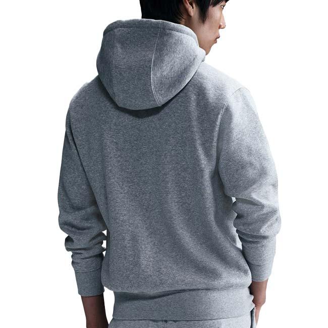 日本サイズ ナイキ(NIKE) 2025 HO メンズ CLUB クラブ フルジップ フリース 長袖フーディ FN3862-063 ダークグレーヘザー×WH(25y12mトレーニング) | NIKE | 01