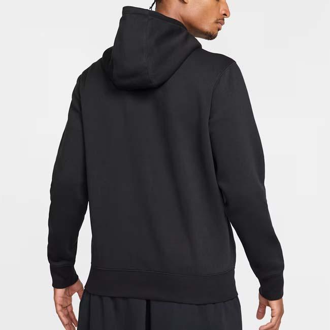 日本サイズ ナイキ(NIKE) 2025 HO メンズ CLUB クラブ フルジップ フリース 長袖フーディ FN3862-010 ブラック×ホワイト(25y12mトレーニング) | NIKE | 01