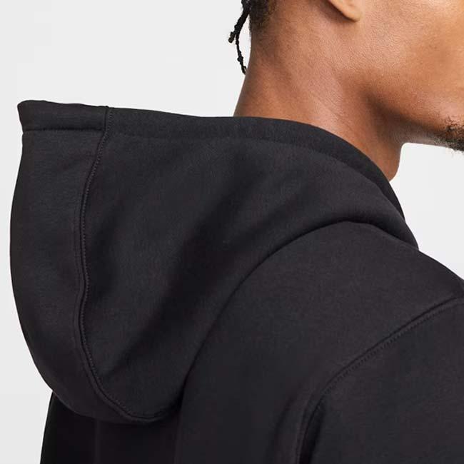 日本サイズ ナイキ(NIKE) 2025 HO メンズ CLUB クラブ フルジップ フリース 長袖フーディ FN3862-010 ブラック×ホワイト(25y12mトレーニング) | NIKE | 05