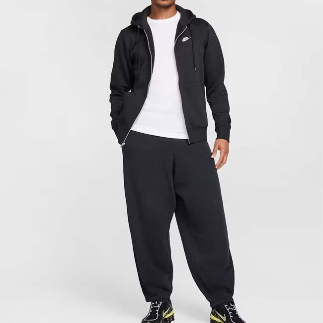 日本サイズ ナイキ(NIKE) 2025 HO メンズ CLUB クラブ フルジップ フリース 長袖フーディ FN3862-010 ブラック×ホワイト(25y12mトレーニング) | NIKE | 06