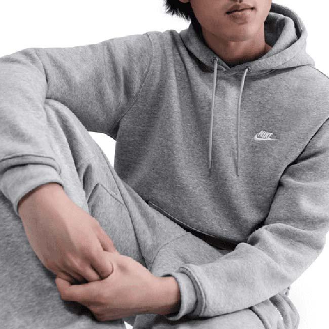 日本サイズ ナイキ(NIKE) 2025 HO メンズ CLUB クラブ フリース プルオーバー 長袖フーディ パーカー FN3860-063 Dグレーヘザー×WH(25y12mトレーニング) | NIKE | 02