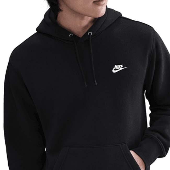 日本サイズ ナイキ(NIKE) 2025 HO メンズ CLUB クラブ フリース プルオーバー 長袖フーディ パーカー FN3860-010 ブラック×ホワイト(25y12mトレーニング) | NIKE | 02