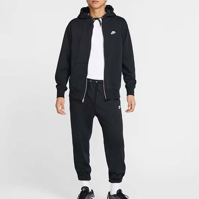 日本サイズ ナイキ(NIKE) 2025 HO メンズ CLUB クラブ フレンチテリー ジョガー ロングパンツ FN3802-010 ブラック×ホワイト(25y12mトレーニング) | NIKE | 05