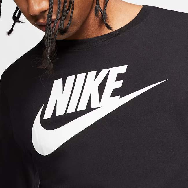 日本サイズ ナイキ(NIKE) 2025 HO メンズ Sportswear スポーツウエア ロングスリーブTシャツ 長袖 CI6292-010 ブラック×ホワイト(25y12mトレーニング) | NIKE | 02