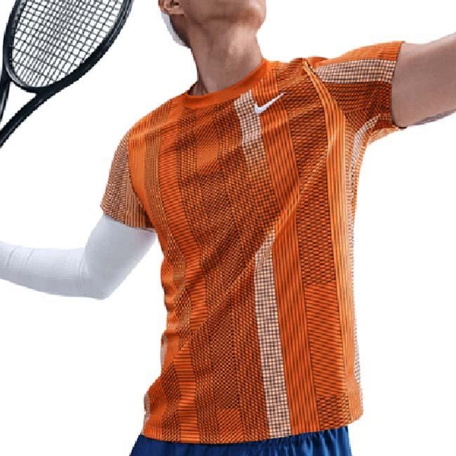 日本サイズ ナイキ(NIKE) 2025 HO メンズ コート ヴィクトリー Dri-FIT ゲームシャツ HM6506-893 CFオレンジ×ホワイト(25y11mテニス用ゲームウェア) | NIKE | 02