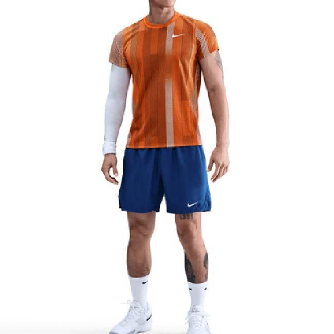日本サイズ ナイキ(NIKE) 2025 HO メンズ コート ヴィクトリー Dri-FIT ゲームシャツ HM6506-893 CFオレンジ×ホワイト(25y11mテニス用ゲームウェア) | NIKE | 03