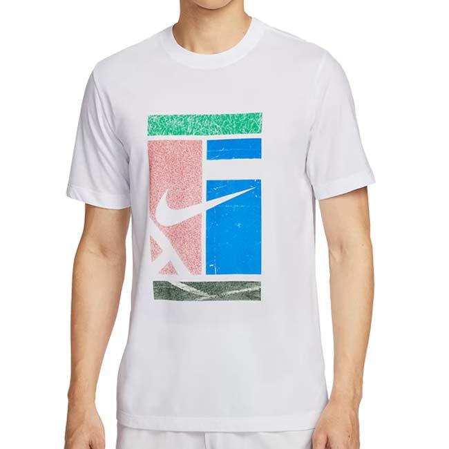 日本サイズ ナイキ(NIKE) 2025 HO メンズ COURT Dri-FIT グラフィック 半袖Tシャツ HV1789-100 ホワイト(25y10mテニス) | NIKE