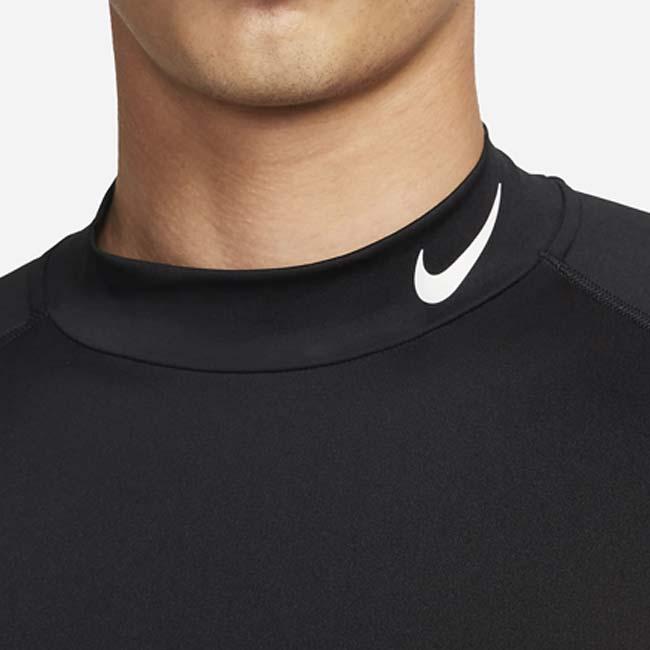 日本サイズ ナイキ(NIKE) 2023 HO メンズ PRO Dri-FIT フィットネス モックネック 長袖シャツ FB7909-010 ブラックxホワイト | NIKE | 02