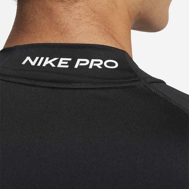 日本サイズ ナイキ(NIKE) 2023 HO メンズ PRO Dri-FIT フィットネス モックネック 長袖シャツ FB7909-010 ブラックxホワイト | NIKE | 03