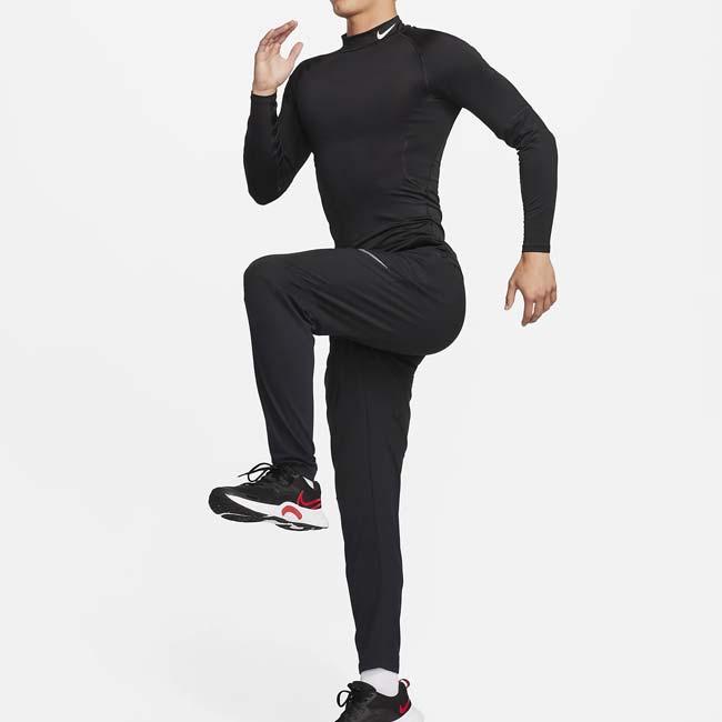 日本サイズ ナイキ(NIKE) 2023 HO メンズ PRO Dri-FIT フィットネス モックネック 長袖シャツ FB7909-010 ブラックxホワイト | NIKE | 04