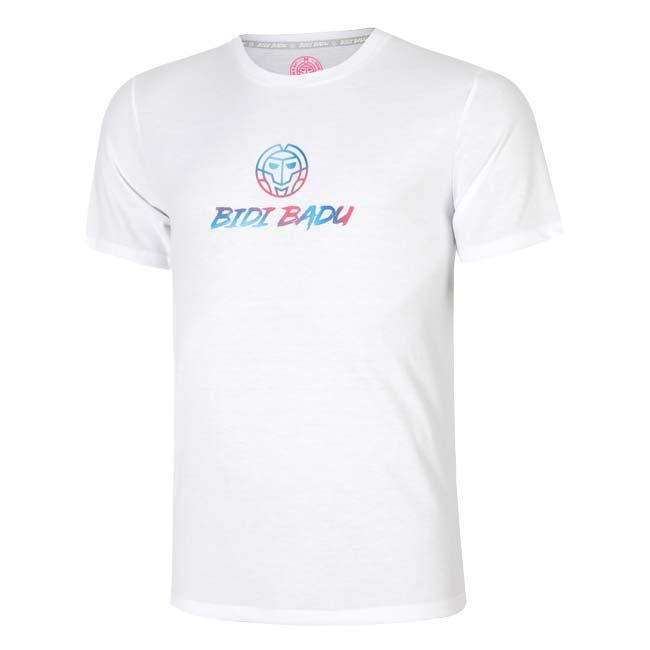 海外サイズ BIDI BADU(ビディバドゥ) メンズ カラフルロゴ チル 半袖Tシャツ BB110003-300 ホワイト(26y2mテニス) | 