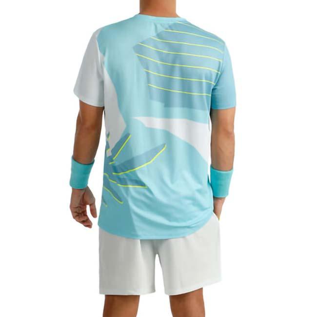 海外サイズ BIDI BADU(ビディバドゥ) 2026 FS メンズ ヘイラグーナ 全豪OPEN ゲームシャツ BB110011-603 ターコイズ×マルチC(26y2mテニス用ゲームウェア) |  | 06