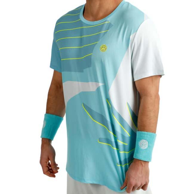 海外サイズ BIDI BADU(ビディバドゥ) 2026 FS メンズ ヘイラグーナ 全豪OPEN ゲームシャツ BB110011-603 ターコイズ×マルチC(26y2mテニス用ゲームウェア) |  | 07