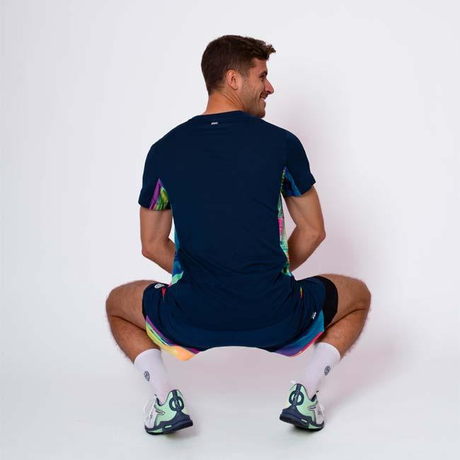 海外サイズ BIDI BADU(ビディバドゥ) 2025 SP メンズ KALEIDO カレイド ゲームシャツ M1620044-DBLMXダークブルー×ミックス(24y12mテニス用ゲームウェア) |  | 12