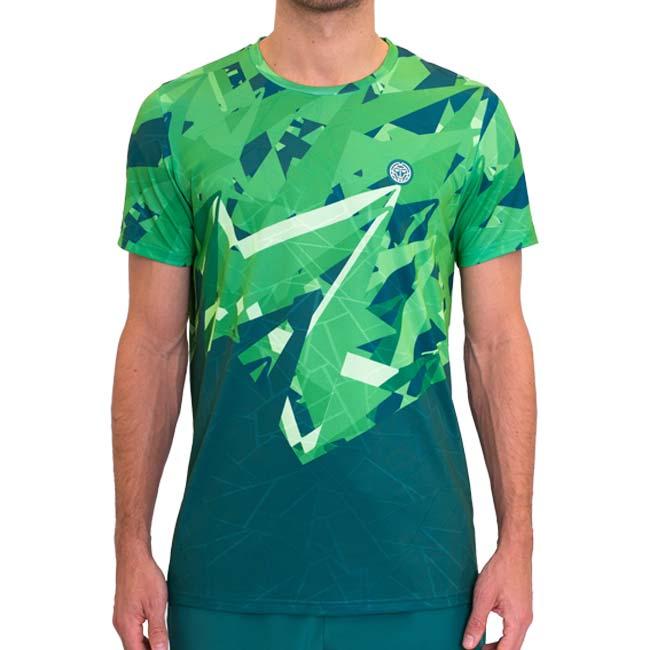 海外サイズ BIDI BADU(ビディバドゥ) 2024 FA メンズ SPIKE ゲームシャツ M1620036-DGNGN Dグリーン×グリーン(24y6mテニス用ゲームウェア) | 