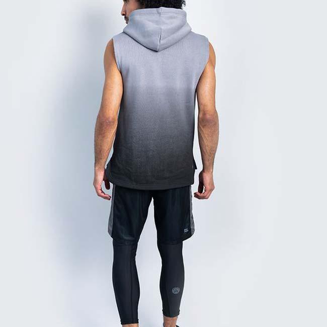 海外サイズ BIDI BADU(ビディバドゥ) メンズ ATHLETICS ブラキアス ムーブ プリント ノースリーブフーディ M3270003-GRBK グレーxBK |  | 04