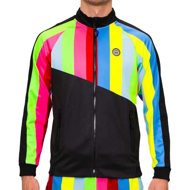 在庫処分特価 海外サイズ BIDI BADU(ビディバドゥ) 2023 FA メンズ NEW YORK 全米オープン プリント 長袖ジャケット M1610001-BKMX ブラック×ミックス | 