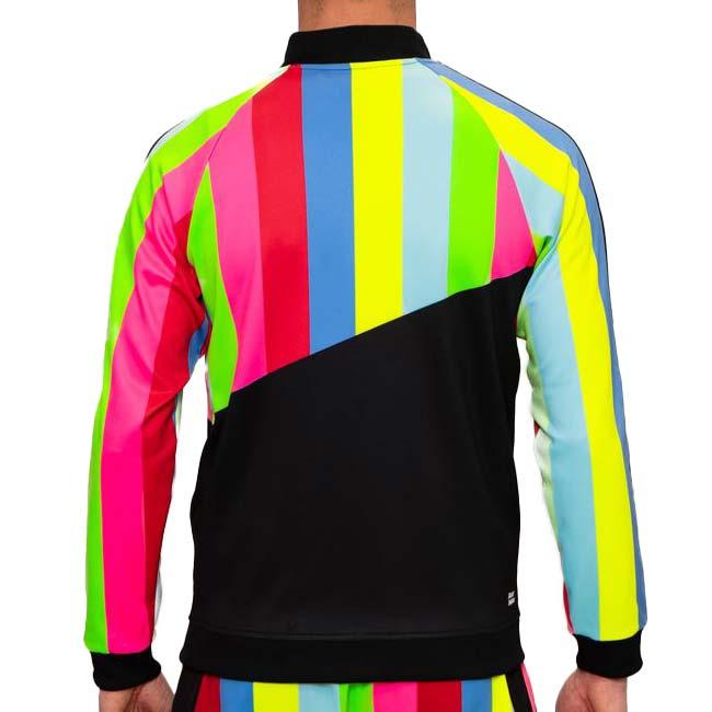 在庫処分特価 海外サイズ BIDI BADU(ビディバドゥ) 2023 FA メンズ NEW YORK 全米オープン プリント 長袖ジャケット M1610001-BKMX ブラック×ミックス |  | 01