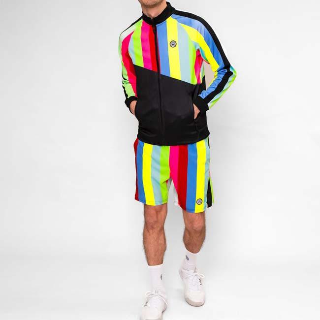 在庫処分特価 海外サイズ BIDI BADU(ビディバドゥ) 2023 FA メンズ NEW YORK 全米オープン プリント 長袖ジャケット M1610001-BKMX ブラック×ミックス |  | 06