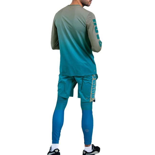 海外サイズ BIDI BADU(ビディバドゥ) メンズ ATHLETICS ベントリス ムーブ プリント 長袖Tシャツ M3330003-GRPT グレー×ペトロール |  | 03