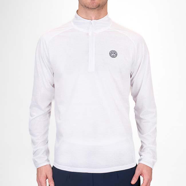 50%OFF在庫処分特価 海外サイズ BIDI BADU(ビディバドゥ) メンズ CREW ハーフジップ 長袖シャツ 定番  M1330001-WH ホワイト(23y1mテニス) |  | 02