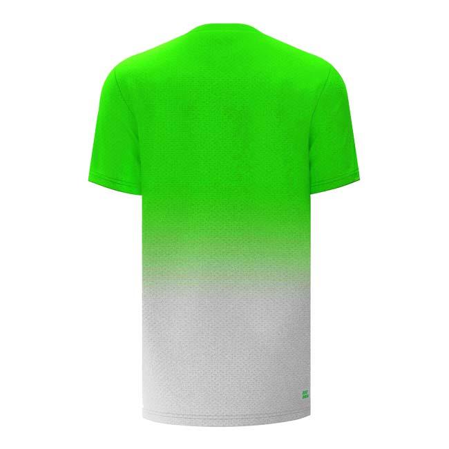 海外サイズ BIDI BADU(ビディバドゥ) メンズ CREW グラディエント 半袖Tシャツ 定番  M1620003-NGNWH ネオングリーン×WH(23y1mテニス) |  | 01