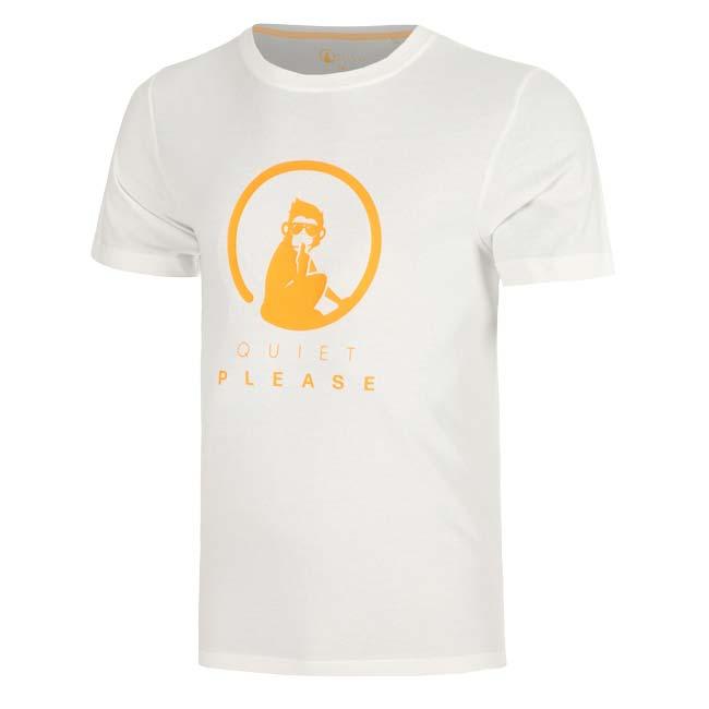 海外サイズ QUIET PLEASE(クワイエットプリーズ) 2026 FW メンズ Glow ワイルド トレーニング 半袖プリントTシャツ QP110159-315 マシュマロ(26y8mテニス) | 