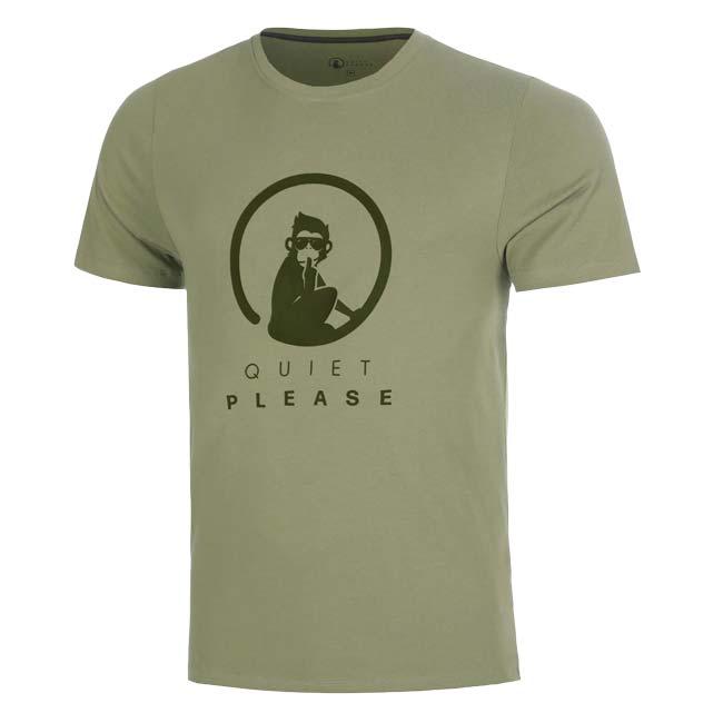 海外サイズ QUIET PLEASE(クワイエットプリーズ) 2026 FW メンズ Memories トレーニング ロゴ 半袖Tシャツ QP110159-750 モス(26y8mテニス) | 