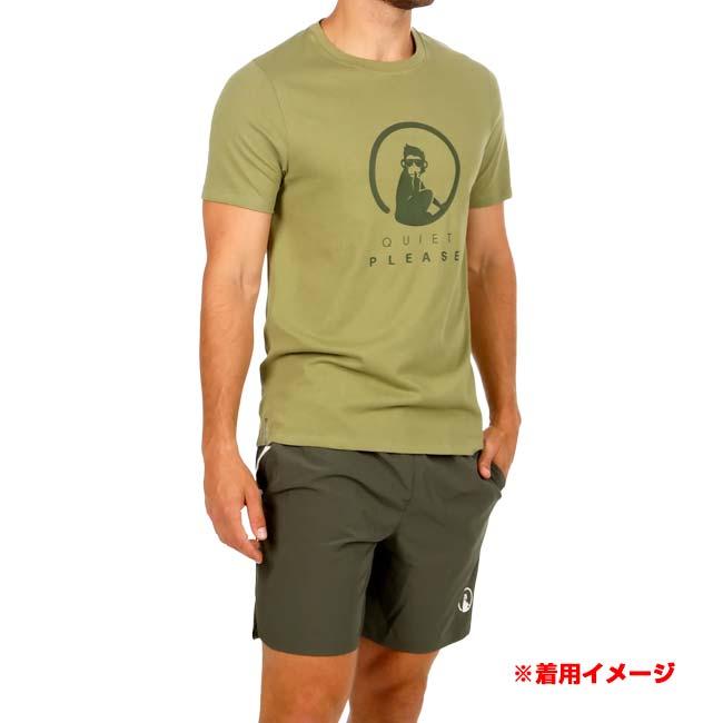 海外サイズ QUIET PLEASE(クワイエットプリーズ) 2026 FW メンズ Memories トレーニング ロゴ 半袖Tシャツ QP110159-750 モス(26y8mテニス) |  | 04