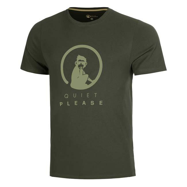 海外サイズ QUIET PLEASE(クワイエットプリーズ) 2026 FW メンズ Memories トレーニング ロゴ 半袖Tシャツ QP110159-755 パイン(26y8mテニス) | 