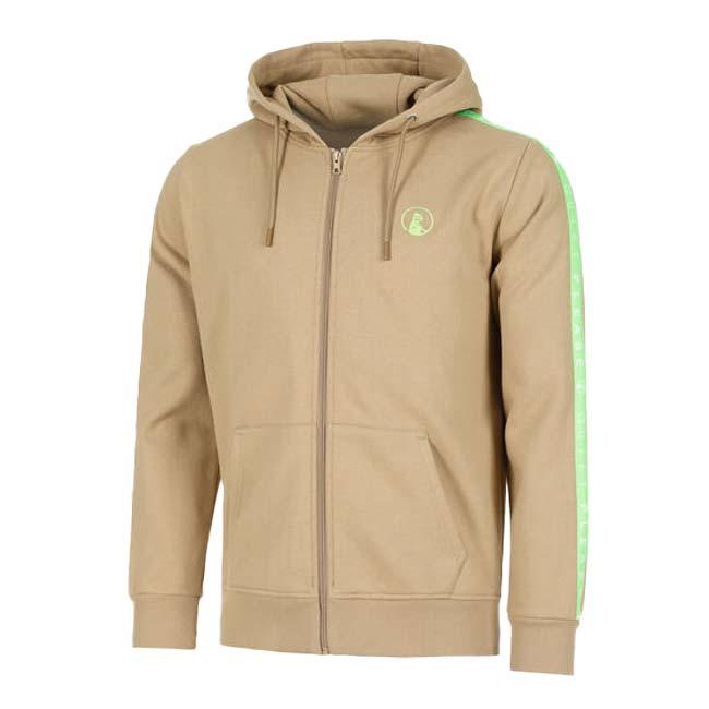 海外サイズ QUIET PLEASE(クワイエットプリーズ) 2025 FS メンズ ワイルドテープド ジップフーディ パーカー QP120101-901 サンド(25y7mテニス) | 