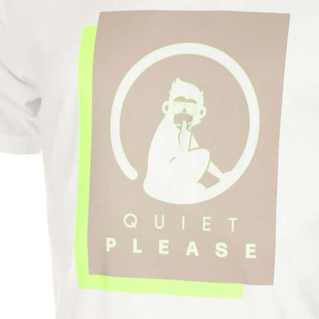 海外サイズ QUIET PLEASE(クワイエットプリーズ) 2025 FS メンズ ワイルドレイヤー プリント半袖Tシャツ QP110189-300 ブライトホワイト(25y7mテニス) |  | 02