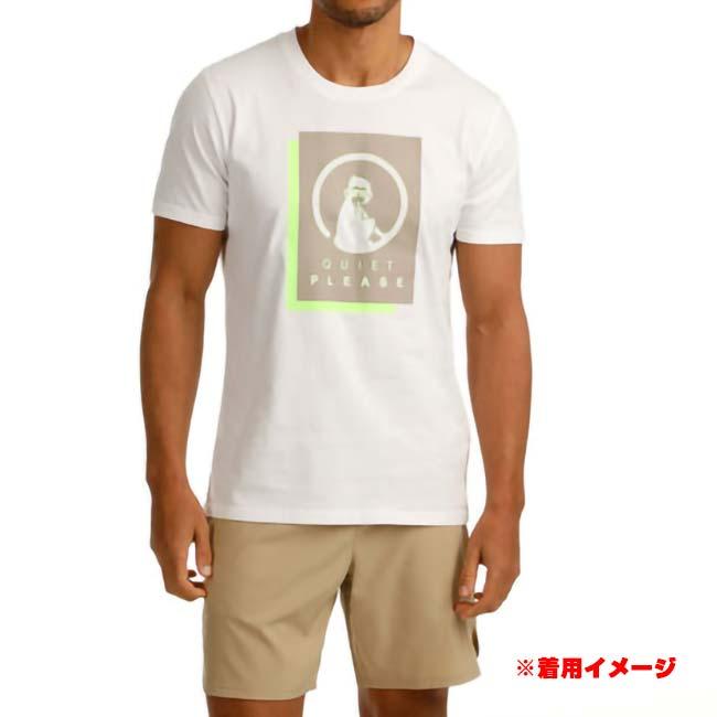 海外サイズ QUIET PLEASE(クワイエットプリーズ) 2025 FS メンズ ワイルドレイヤー プリント半袖Tシャツ QP110189-300 ブライトホワイト(25y7mテニス) |  | 03