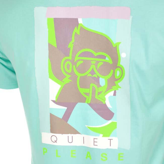 海外サイズ QUIET PLEASE(クワイエットプリーズ) 2025 FS メンズ ワイルドコラージュ バックプリント 半袖Tシャツ QP110187-711 ウエーブ(25y7mテニス) |  | 04