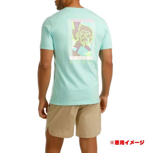海外サイズ QUIET PLEASE(クワイエットプリーズ) 2025 FS メンズ ワイルドコラージュ バックプリント 半袖Tシャツ QP110187-711 ウエーブ(25y7mテニス) |  | 06