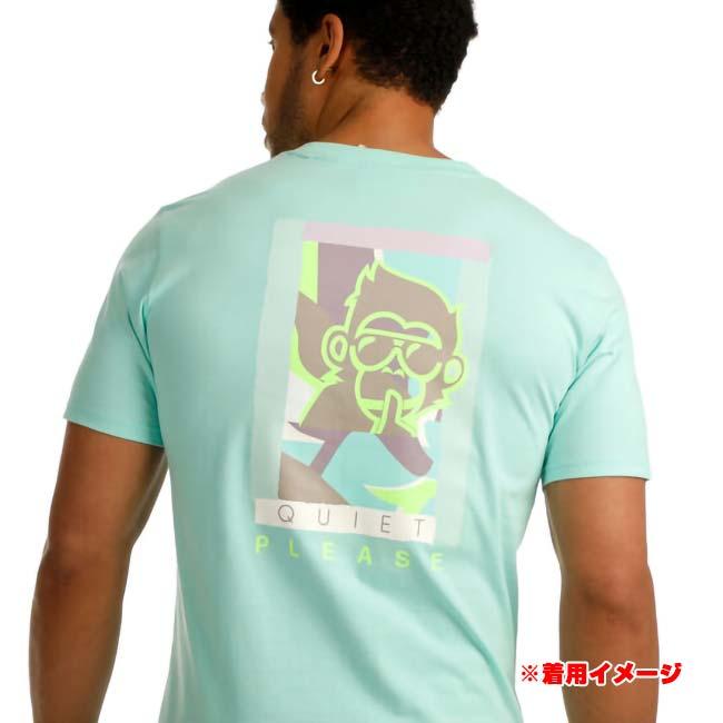 海外サイズ QUIET PLEASE(クワイエットプリーズ) 2025 FS メンズ ワイルドコラージュ バックプリント 半袖Tシャツ QP110187-711 ウエーブ(25y7mテニス) |  | 08