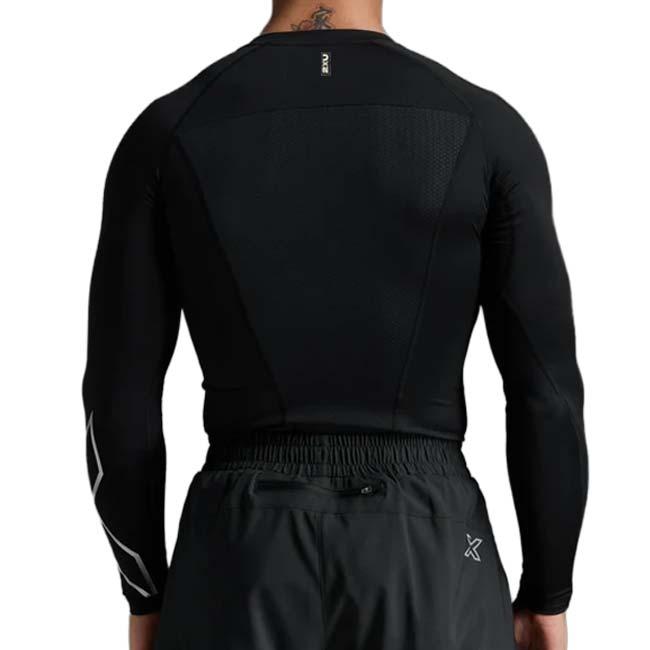 2XU(ツータイムズユー) メンズ PWX CORE COMPRESSION LONG SLEEVE コアコンプレッション 長袖トップス MA6398A-BLKSLV ブラック／シルバー(26y9mトレーニング) |  | 01