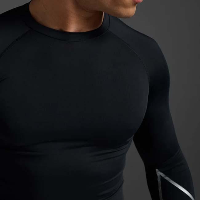2XU(ツータイムズユー) メンズ PWX CORE COMPRESSION LONG SLEEVE コアコンプレッション 長袖トップス MA6398A-BLKSLV ブラック／シルバー(26y9mトレーニング) |  | 03