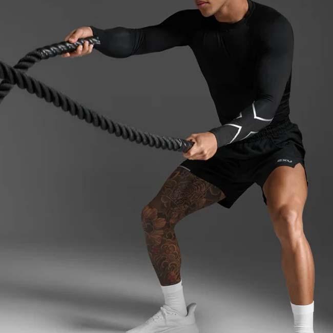 2XU(ツータイムズユー) メンズ PWX CORE COMPRESSION LONG SLEEVE コアコンプレッション 長袖トップス MA6398A-BLKSLV ブラック／シルバー(26y9mトレーニング) |  | 07