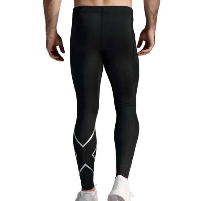 2XU(ツータイムズユー) メンズ CORE COMPRESSION TIGHTS コアコンプレッション タイツ MA3849B-BLKSLV ブラック／シルバー(26y9mトレーニング) |  | 01