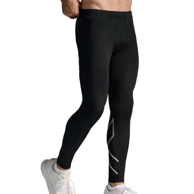 2XU(ツータイムズユー) メンズ CORE COMPRESSION TIGHTS コアコンプレッション タイツ MA3849B-BLKSLV ブラック／シルバー(26y9mトレーニング) |  | 02