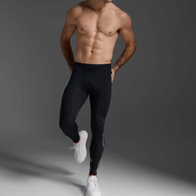 2XU(ツータイムズユー) メンズ CORE COMPRESSION TIGHTS コアコンプレッション タイツ MA3849B-BLKSLV ブラック／シルバー(26y9mトレーニング) |  | 05