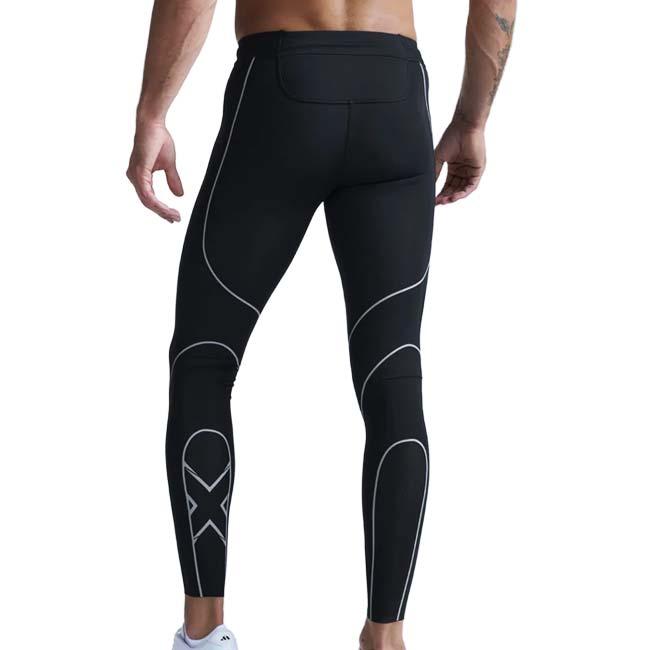 2XU(ツータイムズユー) メンズ ライトスピード キネシス コンプレッションタイツ MA7626B-BLK／BRF BK×BKリフレクティブ(26y9mトレーニング) | 2XU | 01